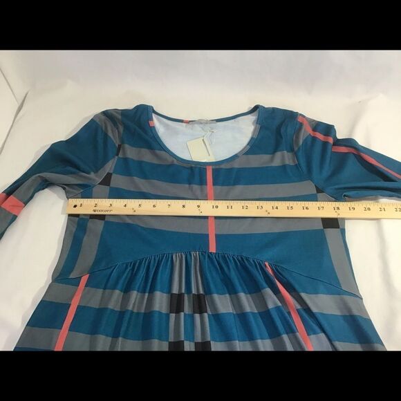 Furnex Long Sleeve Tunic, Loose Top Striped Shirt - Picture 6 of 7